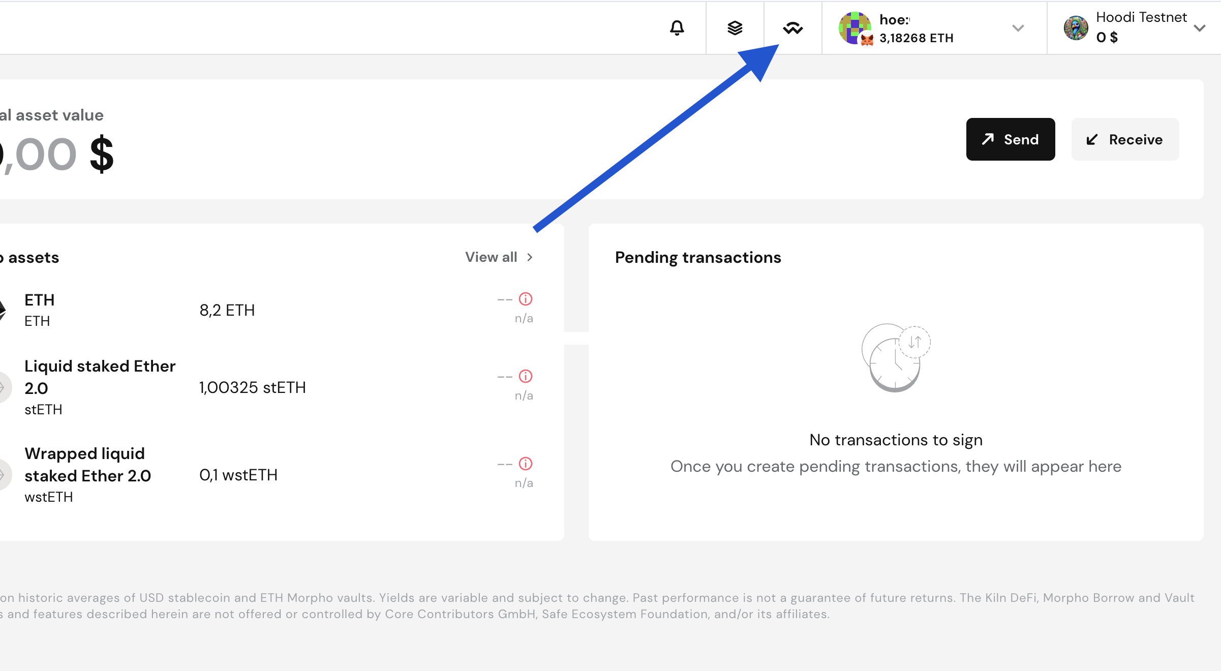 WC connection to Gnosis Safe