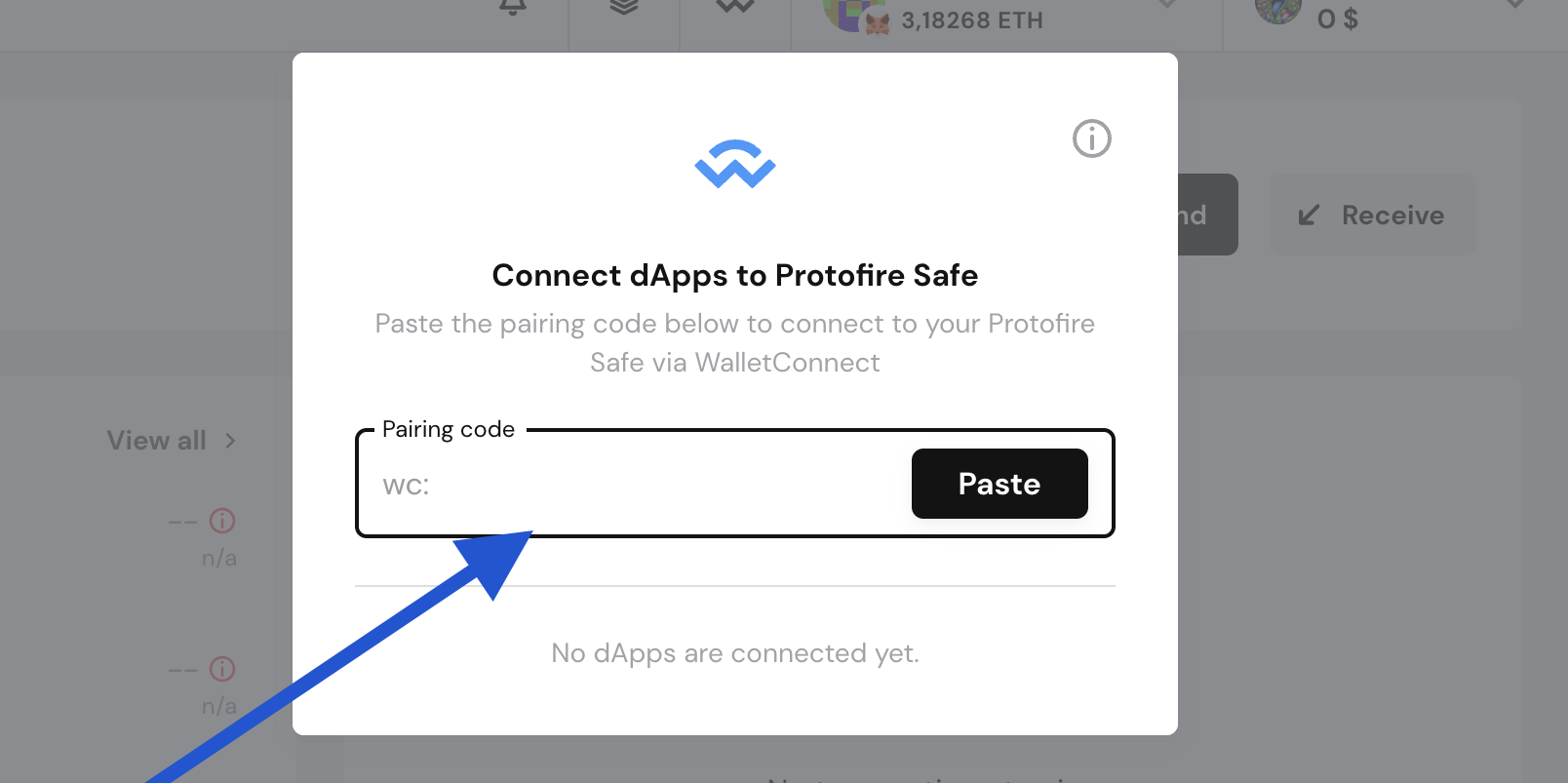 WC connection to Gnosis Safe